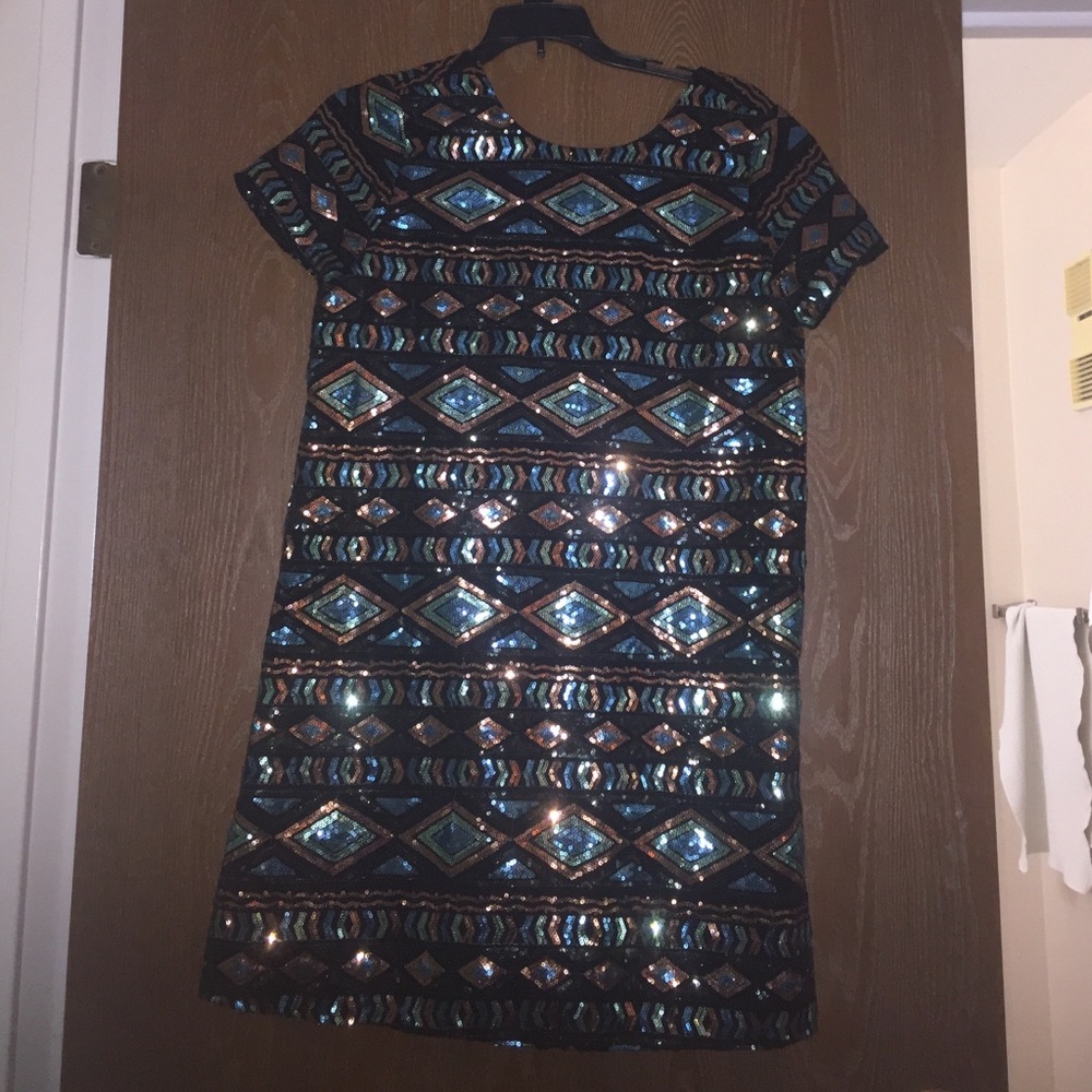 Sparkle mini dress